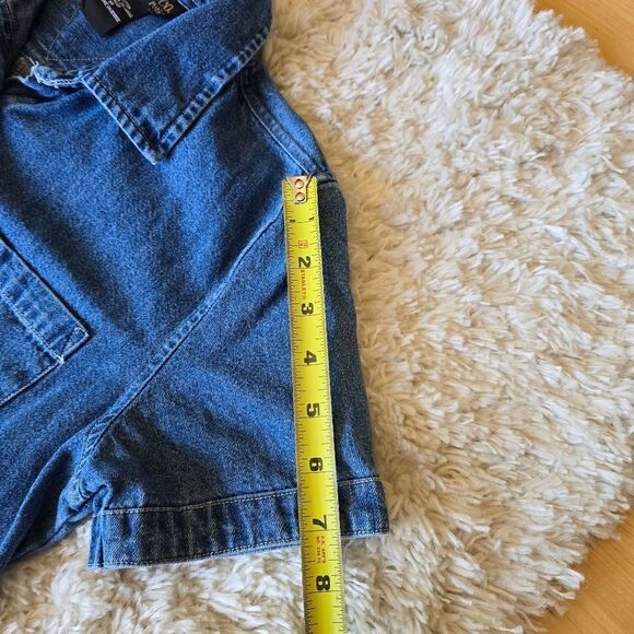 STYLE & Co Womens Denim Button-Up Dress Size 8P Vintage 90s - Picture 6 of 7